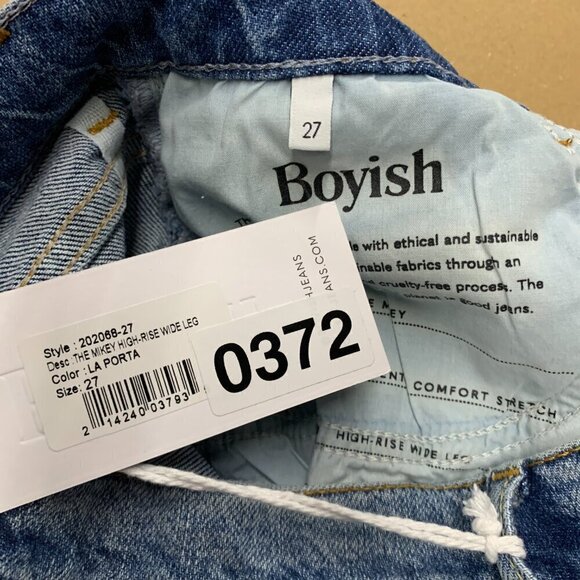 Boyish Womens Denim The Mikey High Waist Wide Leg Jeans Sz 27 in LA PORTA - Picture 3 of 8